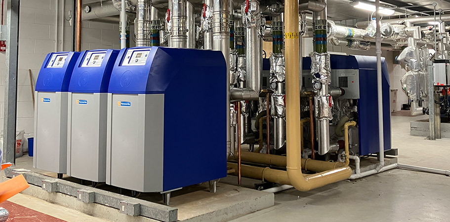 Energy-efficient condensing boilers for a company HQ in North Yorkshire