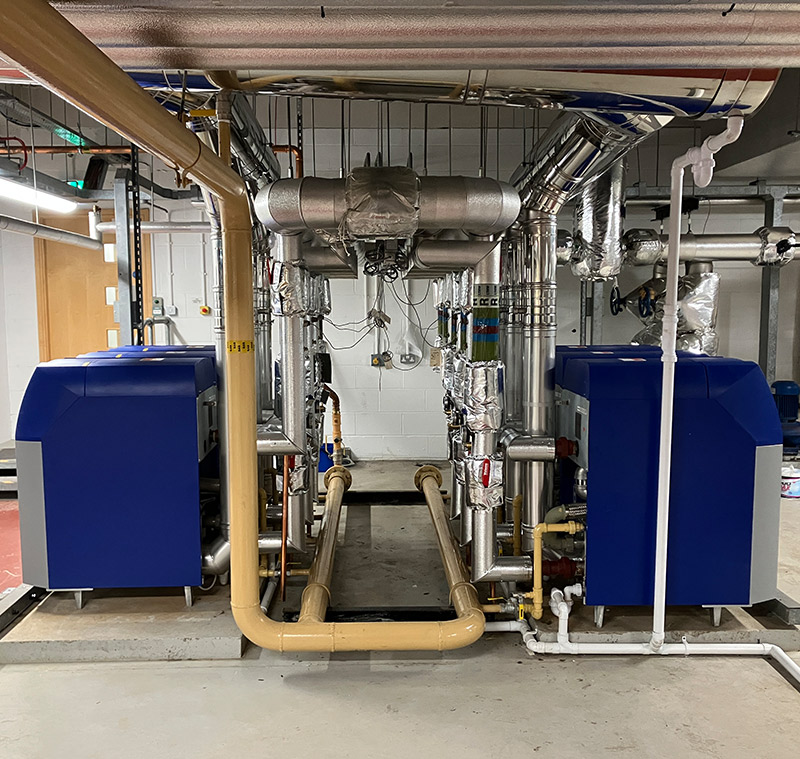 Energy-efficient condensing boilers for a company HQ in North Yorkshire