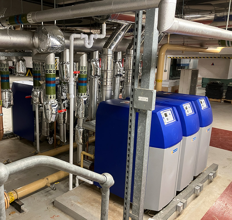 Energy-efficient condensing boilers for a company HQ in North Yorkshire