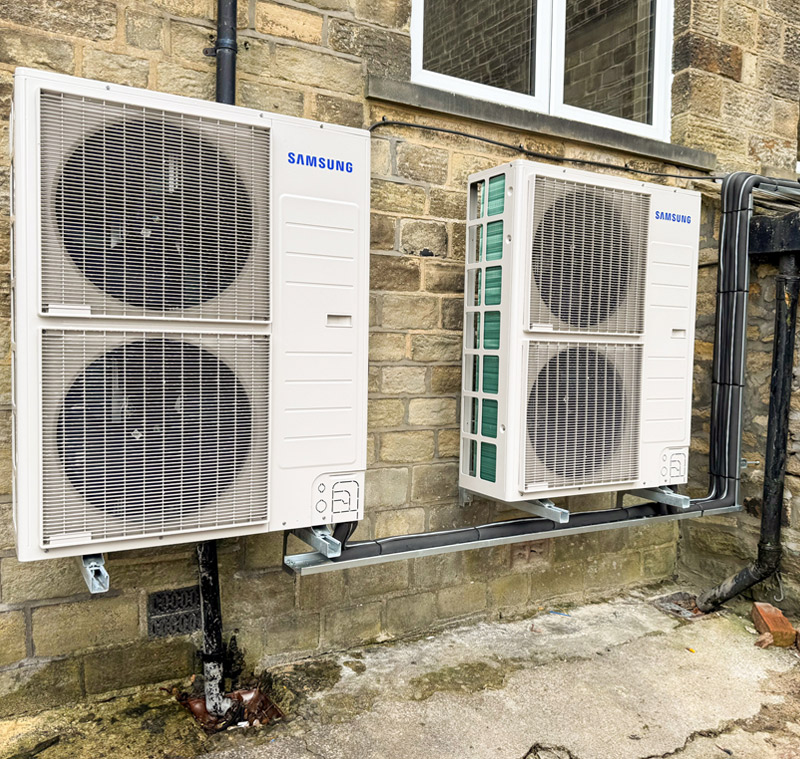 Design, supply, installation and commissioning of a heating and cooling system at a community hall in Keighley