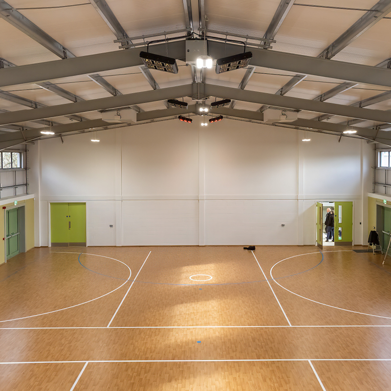 Heating, ventilation and lighting installation at a Primary School Sports Hall in Halifax